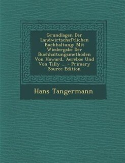 Front cover_Grundlagen Der Landwirtschaftlichen Buchhaltung