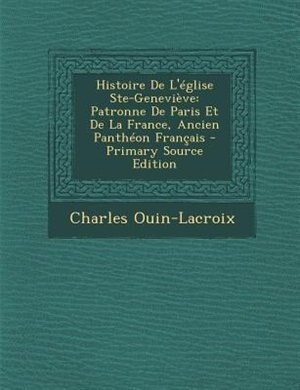 Couverture_Histoire De L'Tglise Ste-GeneviFve