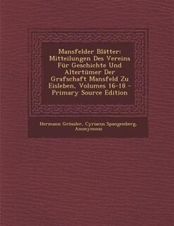 Front cover_Mansfelder BlStter