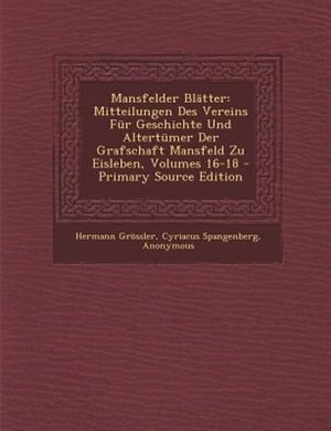 Front cover_Mansfelder BlStter