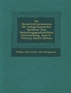 Couverture_Die Demostrativpronomina Der Indogermanischen Sprachen