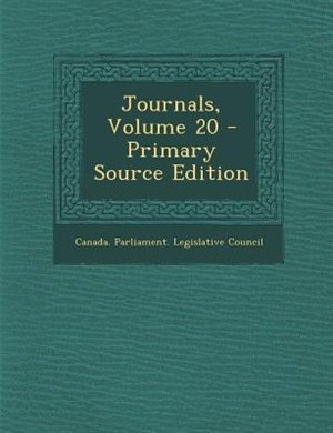 Front cover_Journals, Volume 20 - Primary Source Edition