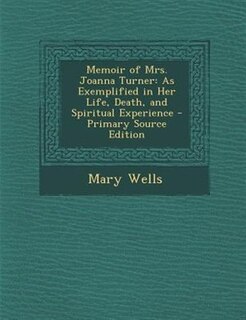 Front cover_Memoir of Mrs. Joanna Turner