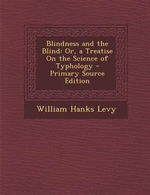 Front cover_Blindness and the Blind