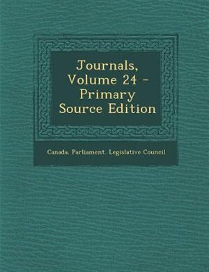 Couverture_Journals, Volume 24 - Primary Source Edition