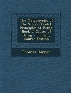 Front cover_The Metaphysics of the School
