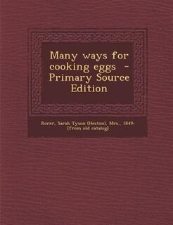 Front cover_Many ways for cooking eggs