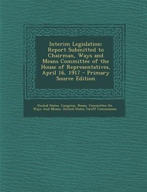 Couverture_Interim Legislation