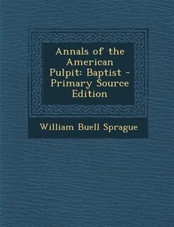 Couverture_Annals of the American Pulpit