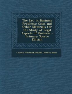 Couverture_The Law in Business Problems