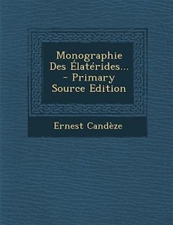 Front cover_Monographie Des +latTrides... - Primary Source Edition
