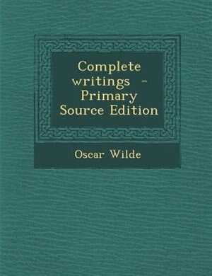 Couverture_Complete writings  - Primary Source Edition