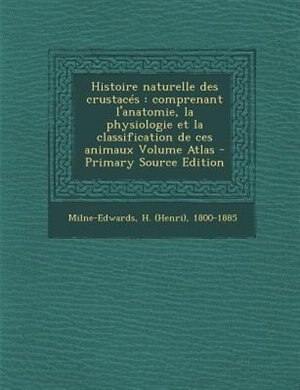 Front cover_Histoire naturelle des crustacTs