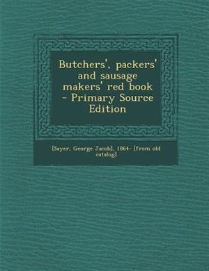Couverture_Butchers', packers' and sausage makers' red book