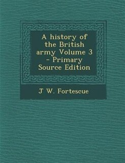 Front cover_A history of the British army Volume 3