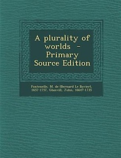 Couverture_A plurality of worlds  - Primary Source Edition