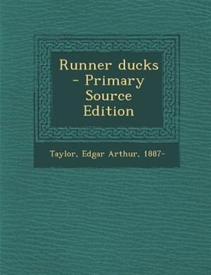 Front cover_Runner ducks