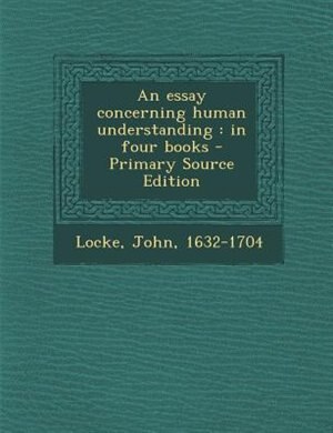 Front cover_An essay concerning human understanding