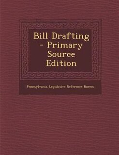Front cover_Bill Drafting
