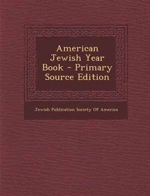 Front cover_American Jewish Year Book - Primary Source Edition