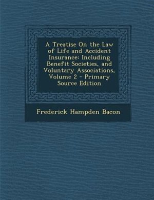 Front cover_A Treatise On the Law of Life and Accident Insurance