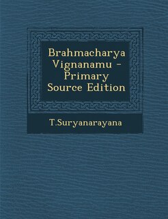 Couverture_Brahmacharya Vignanamu