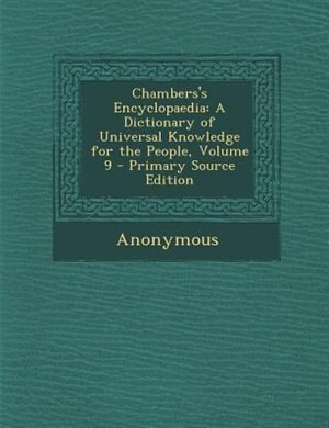 Couverture_Chambers's Encyclopaedia