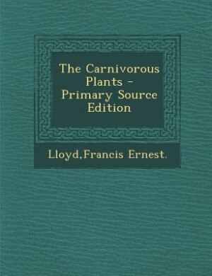 Front cover_The Carnivorous Plants