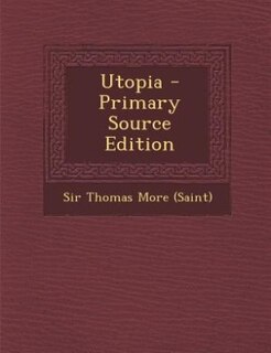 Front cover_Utopia - Primary Source Edition