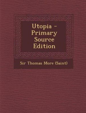 Front cover_Utopia - Primary Source Edition