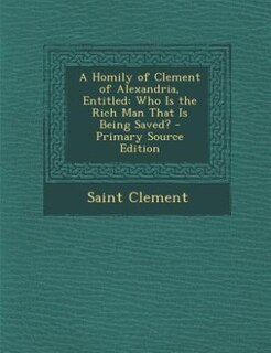 Couverture_A Homily of Clement of Alexandria, Entitled