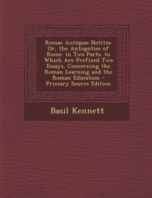 Couverture_Romae Antiquae Notitia
