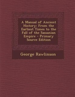 Front cover_A Manual of Ancient History