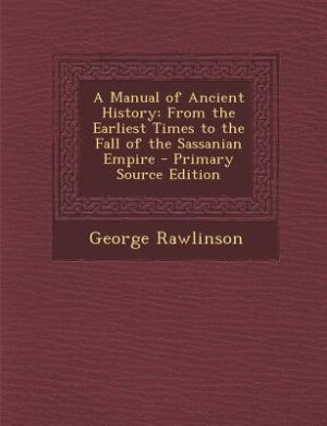 Front cover_A Manual of Ancient History