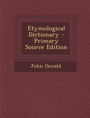 Front cover_Etymological Dictionary