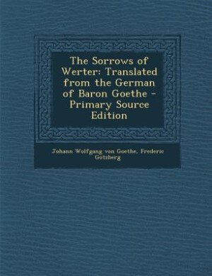 Front cover_The Sorrows of Werter