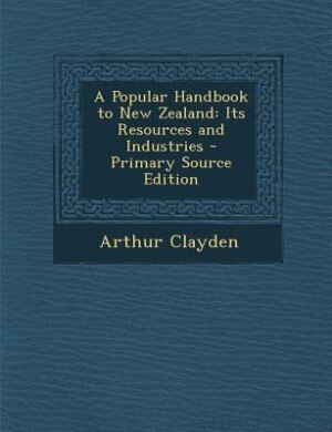 Front cover_A Popular Handbook to New Zealand
