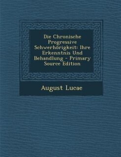 Couverture_Die Chronische Progressive Schwerhörigkeit