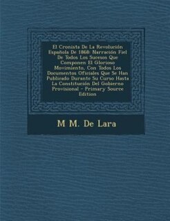 Front cover_El Cronista De La Revolución Española De 1868