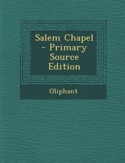 Couverture_Salem Chapel - Primary Source Edition