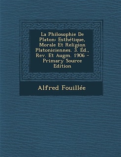 Front cover_La Philosophie De Platon