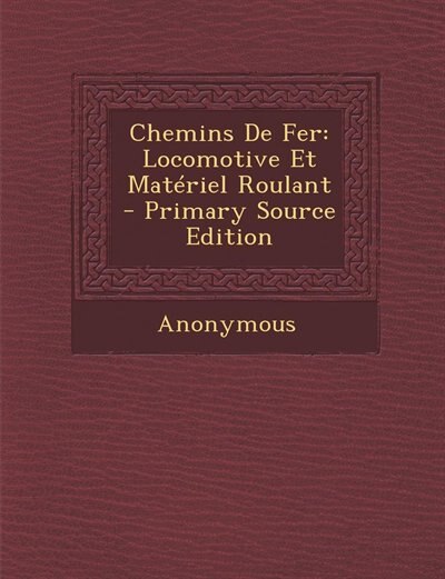 Front cover_Chemins De Fer