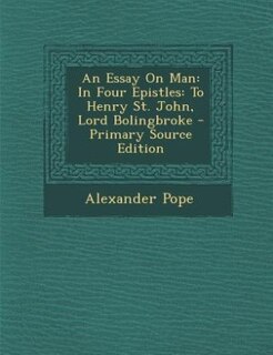 Front cover_An Essay On Man