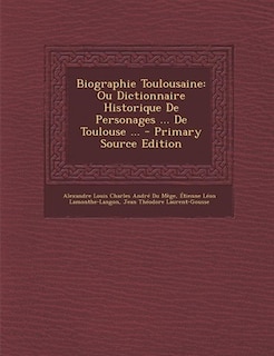 Front cover_Biographie Toulousaine