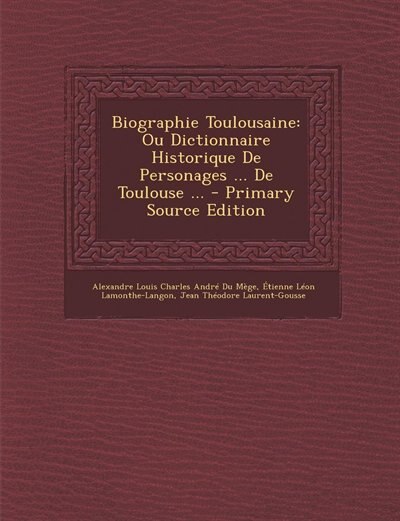 Front cover_Biographie Toulousaine