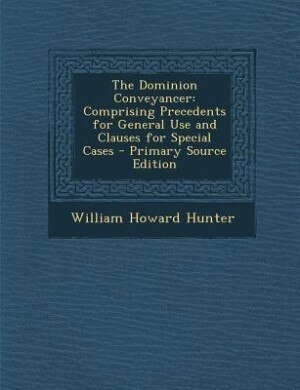 Couverture_The Dominion Conveyancer
