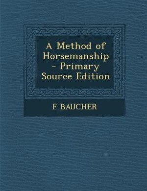 Couverture_A Method of Horsemanship