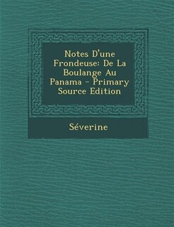Couverture_Notes D'une Frondeuse