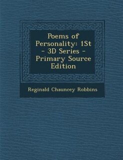 Couverture_Poems of Personality