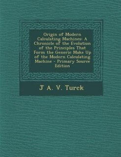Couverture_Origin of Modern Calculating Machines